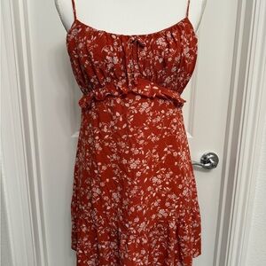 Trixxi Red Floral Mini Dress